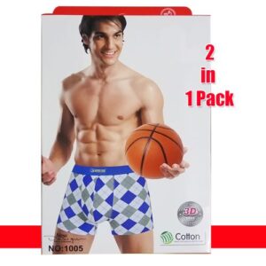 Stylish 2 Piece Boxer Shorts Pack - Multicolour